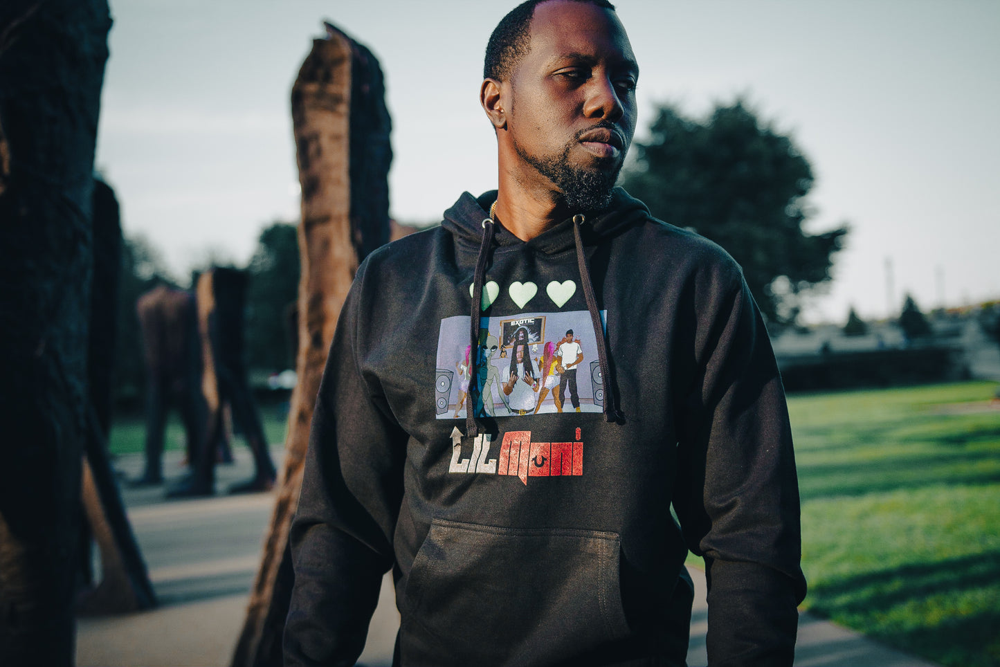 "LIL MONI" Black Short-Sleeve T-Shirt