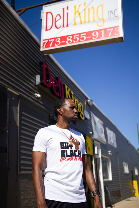 "BUY BLACK Or Not At All" White Short-Sleeve T-Shirt