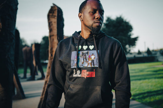 "LIL MONI" Exotic Smoke Black Hoodie